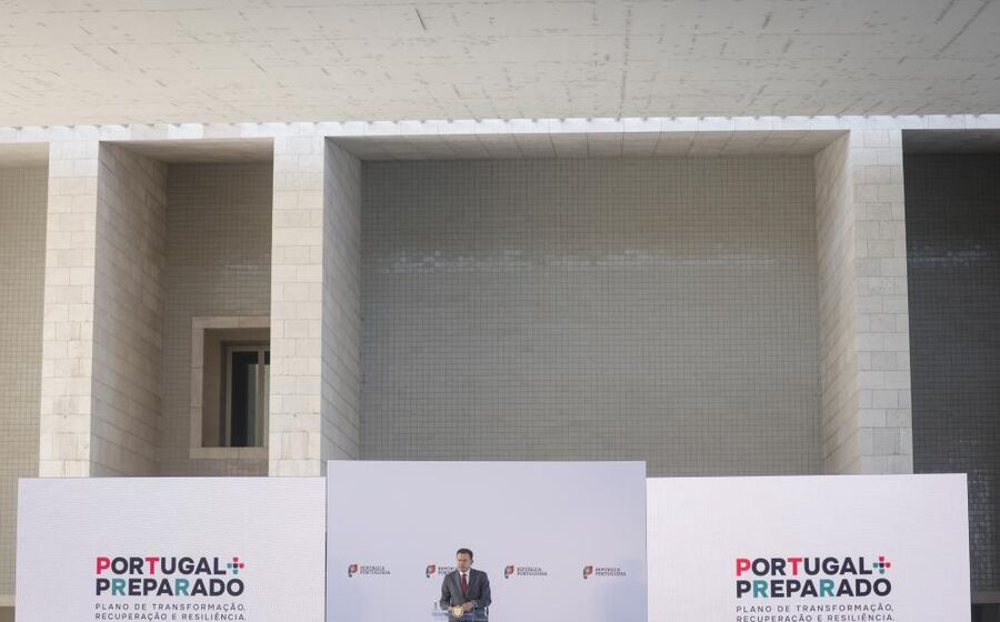 Primeiro-ministro Luís Montenegro na apresentação do PTRR 