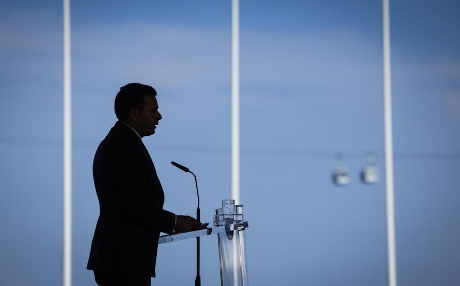 Primeiro-ministro Luís Montenegro na apresentação do PTRR.