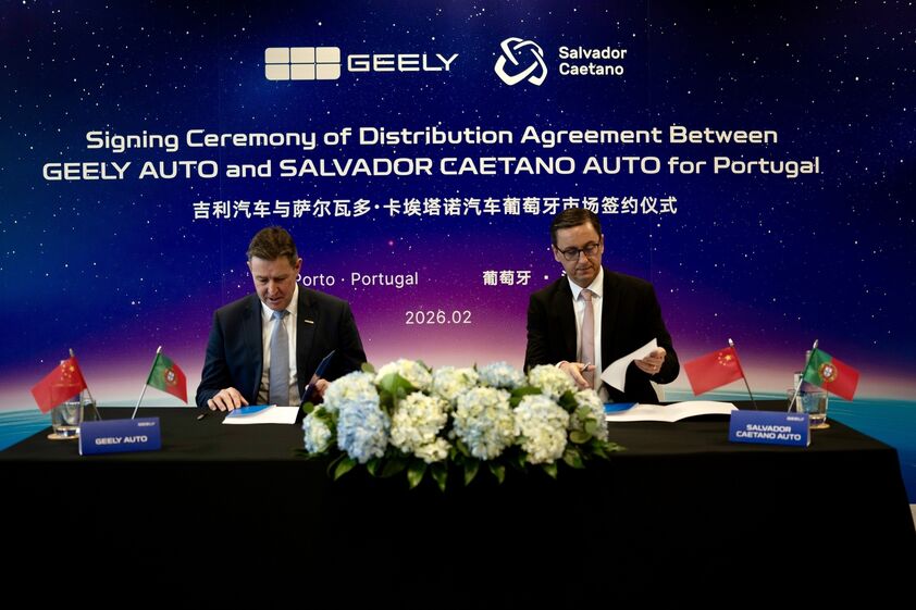 Geely Auto e Salvador Caetano Auto assinam acordo de distribuição para Portugal.