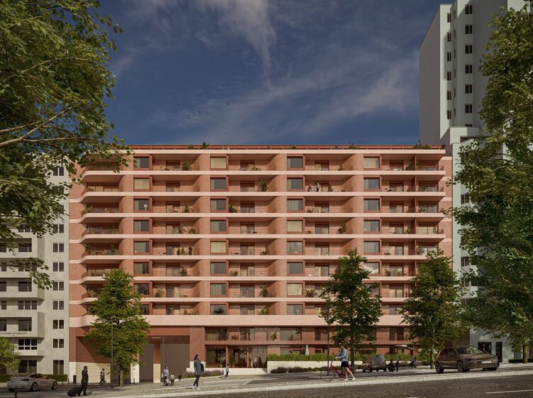 Novo empreendimento residencial que vai nascer na Rua Sarmento Beires, no Areeiro, em Lisboa.