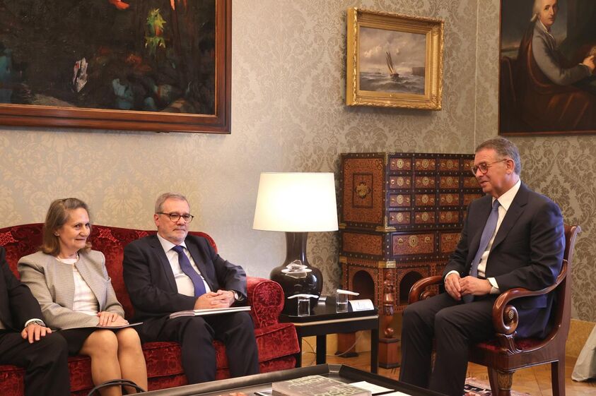 Delegação da CAP recebida pelo Presidente da República sobre lei laboral