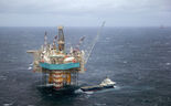 Plataforma offshore de petróleo na Noruega.