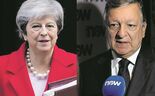 Theresa May e Barroso na conferência do NOW
