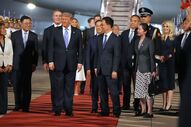 Chegada de Donald Trump à China