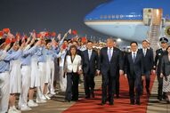Chegada de Donald Trump à China