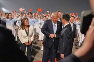 Chegada de Donald Trump à China