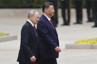 Xi Jinping recebeu Vladimir Putin em Pequim