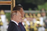 Xi Jinping recebeu Vladimir Putin em Pequim