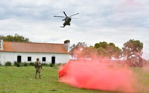 Foto de arquivo do Exército português em exercícios
