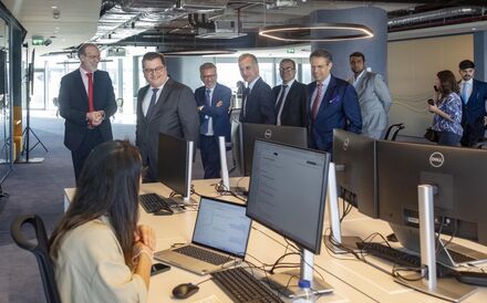 Inauguração dos escritórios do banco Natixis em Lisboa