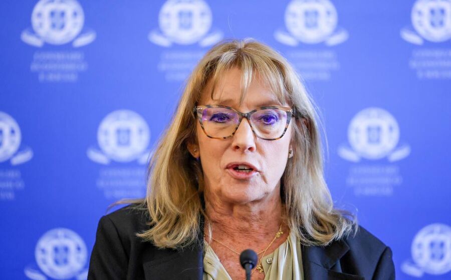 Ministra do Trabalho, Rosário Palma Ramalho, no final da reunião da Concertação Social