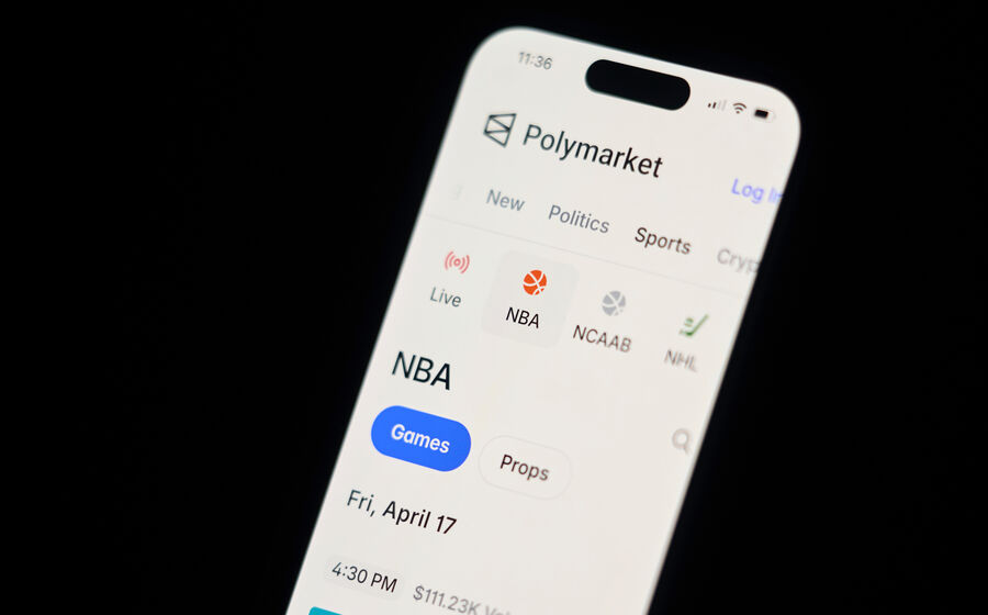 Polymarket é o mercado mais usado para apostar com criptoativos. 
