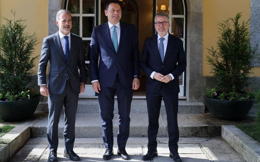 Pedro Duarte, Luís Montenegro e Carlos Moedas encontraram-se no Porto.