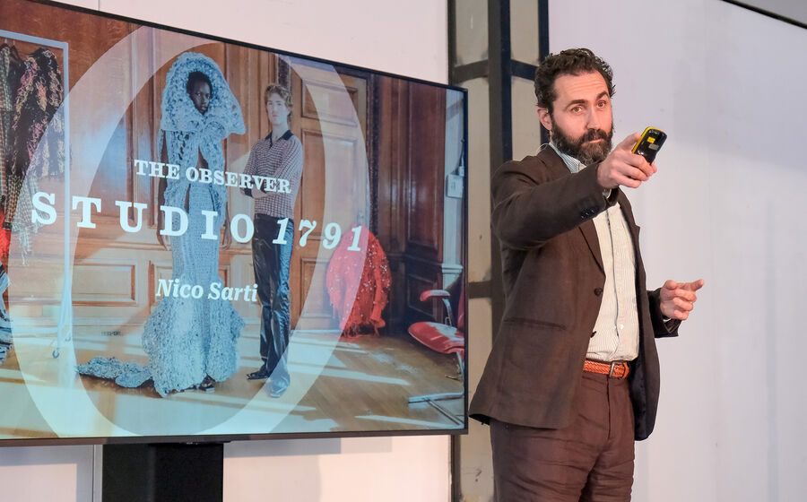 Nico Sarti, orador convidado, lidera a equipa do Studio1791 no The Observer