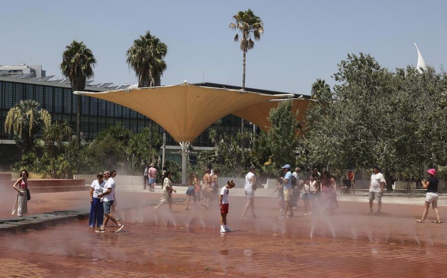 Foto de arquivo de onda de calor que atingiu Portugal em 2025