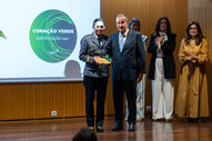 Entrega do prémio Coração Verde a duas pessoas da LIPOR, em cerimónia