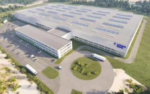 Projeto da fábrica da Lufthansa Technik a construir em Santa Maria da Feira.