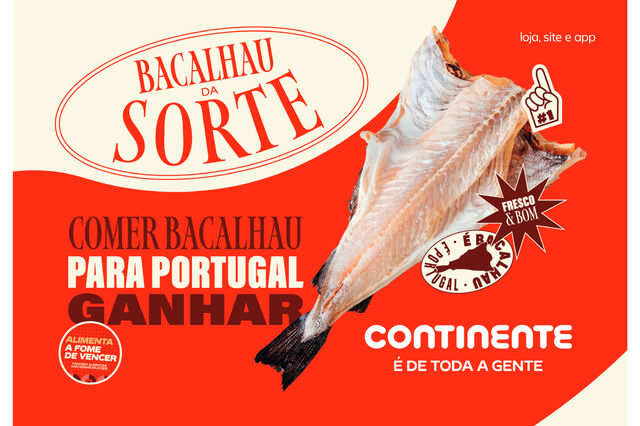 MITO OU NÃO, O BACALHAU QUE ESTÁ A DAR QUE FALAR ANTES DE PORTUGAL JOGAR É DO CONTINENTE 