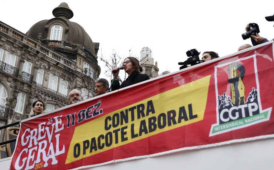 A greve geral convocadao pela CGTP encontrou adesão em vários setores