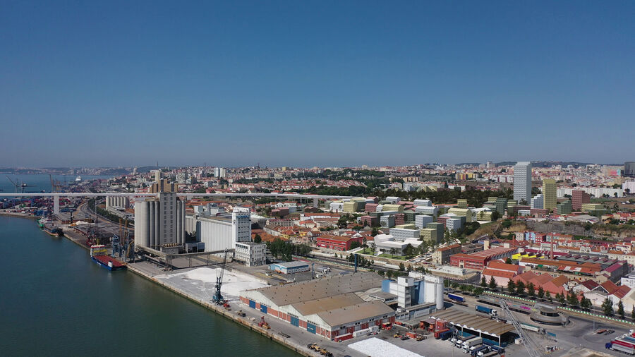 A megaurbanização a construir numa área de aproximadamente 28 hectares, entre Marvila e o Beato, prevê a criação de cerca de 1.400 casas.