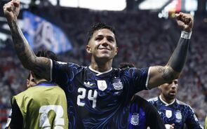 Enzo Fernández marcou um dos golos da Argentina.