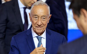 Marcelo Rebelo de Sousa no Hospital de São João após indisposição.
