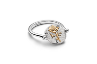 Anel Rosa Pandora TALISMAN giratório em prata 925 e liga metálica de assinatura com revestimento de ouro 14k, €69
