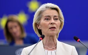 Ursula von der Leyen no debate do estado da União deste ano.