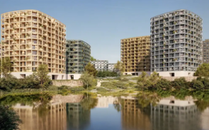 O complexo residencial Lake Towers está em construção no Porto.