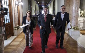 Os deputados do PS, Marina Gonçalves, Eurico Brilhante Dias e António Mendonça Mendes.