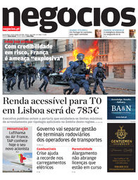 Primeira página do Negócios de 14 de outubro de 2026