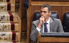 Pedro Sanchez duranta a sessão parlamentar de sexta-feira