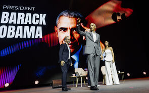 Barack Obama esteve em Lisboa a falar sobre democracia e IA.