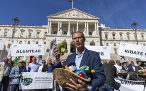 Protesto organizado pela CAP aconteceu esta segunda-feira em frente à Assembleia da República