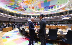 Foto do início dos trabalhos da reunião do Conselho Europeu