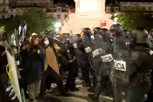 PSP avança contra Acampada de Lisboa e faz detenções. Tendas no Porto foram desmontadas