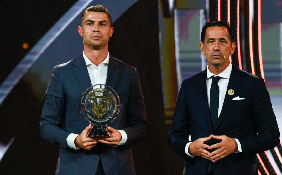 Cristiano Ronaldo e Pedro Proença